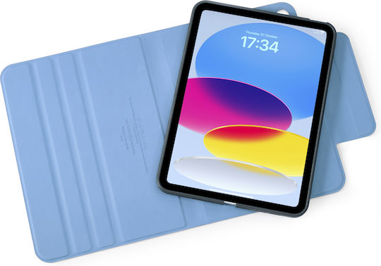 Pipetto Origami Флип капак Въртящ се Син (iPad (A16), iPad (2022))