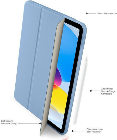Pipetto Origami No7 Tri-folio Case Light Blue Ipad A16 Ipad 2022