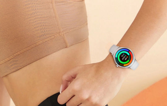Colmi L10 39mm Smartwatch με Παλμογράφο (Ασημί)