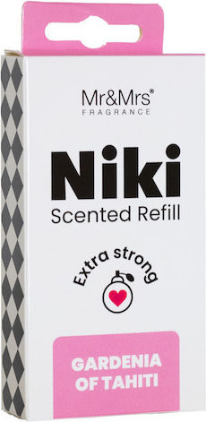 Mr & Mrs Fragrance Ανταλλακτικό Αρωματικό Αεραγωγού Αυτοκινήτου Niki Gardenia of Tahiti