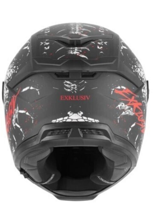 Nox Goliath Raptor Full Face ECE 22.06 Matt Black/Red