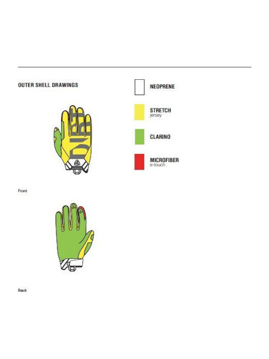 Rev'IT Coast Summertime Men's Neoprene Blue Riding Gloves