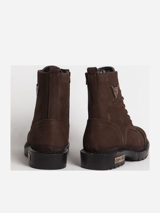 Leder Braune Herrenstiefel