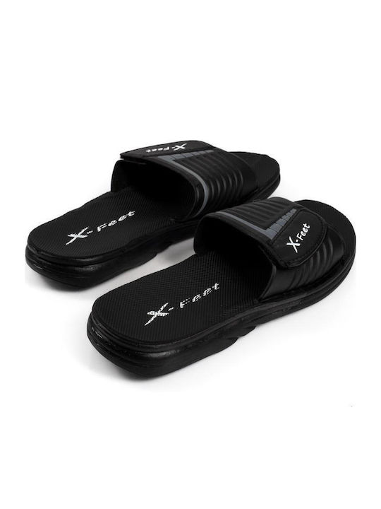 Men's Black Slides