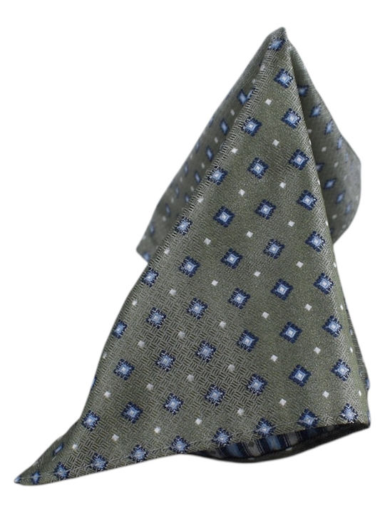 Men's Green Tie Handkerchief 6cm Nino Venturi Z234