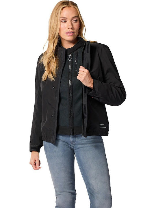 Rev'IT Highcrest Jachetă Moto de Iarnă pentru Femei Softshell Impermeabilă Neagră