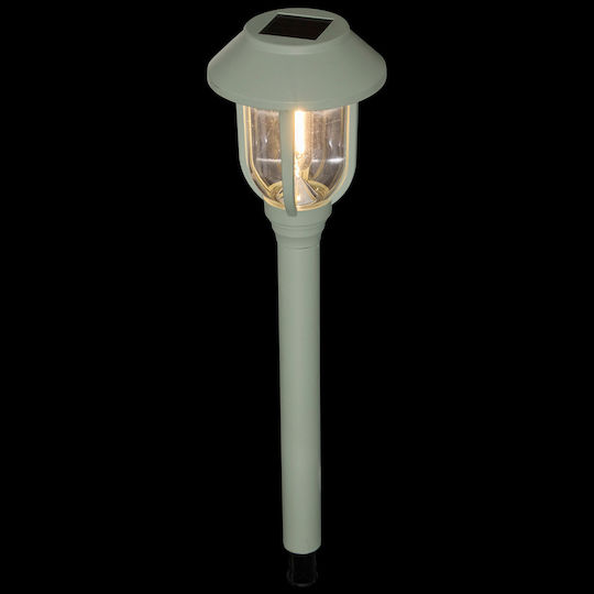 Aoda Spiked Solar Light Flowerpot Green with Photocell IP44