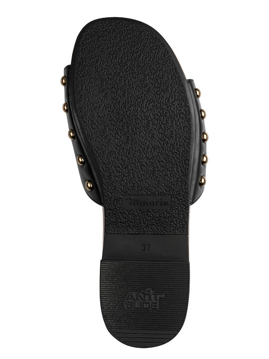 Damen Flache Sandalen Schwarz