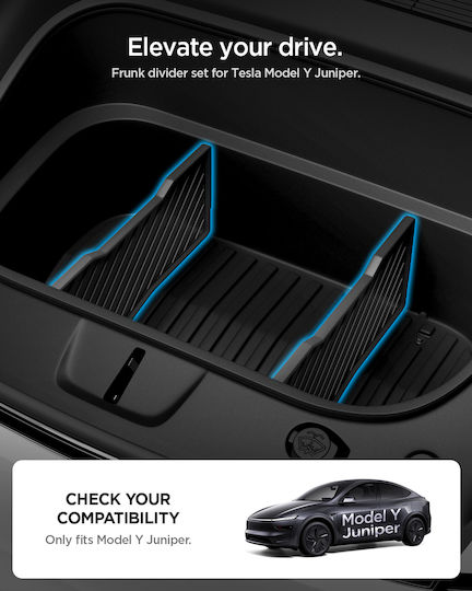 Spigen Tesla Frunk Divider Schwarz Tesla Model Y Juniper Acp10799