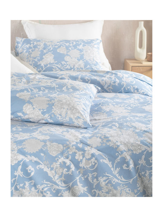 Rythmos Candince Σετ Σεντόνια Μονά 160x260εκ. Μπλε (3τμχ)