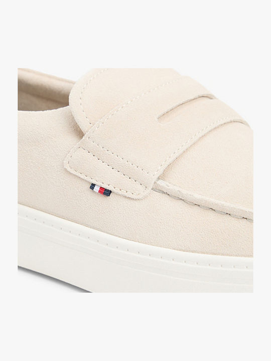 Suede Ανδρικά Loafers σε Μπεζ Χρώμα