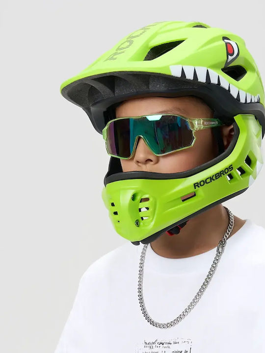 Rockbros Cască Pentru Bicicletă De Oraș Verde Pentru Copii