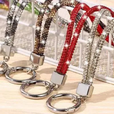 Curea Pentru Gât Telefon Mobil Glitter Argintiu