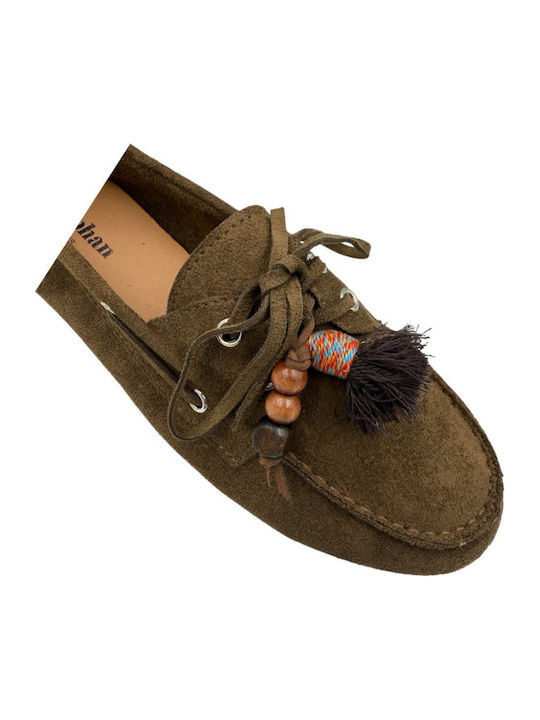 Women's Moccasins in Brown Colour