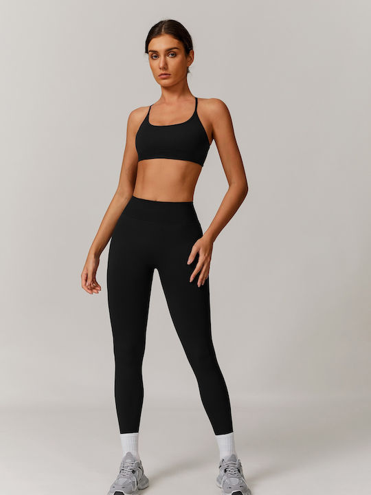 Γυναικείο Σετ με Κολάν Black/black