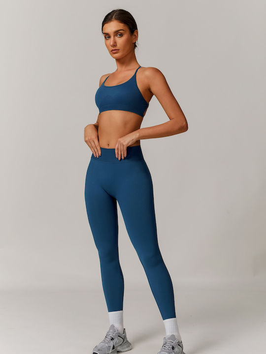 Damen-Set Mit Leggings Für Damen Blue