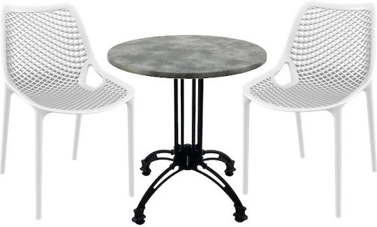 Garden & Outdoor Furniture Sets Dining Room for Small Balcony Maple 3 Pieces MAPLE