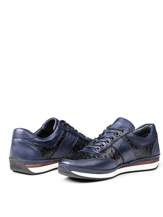 Leather Men's Casual Shoes Blue
