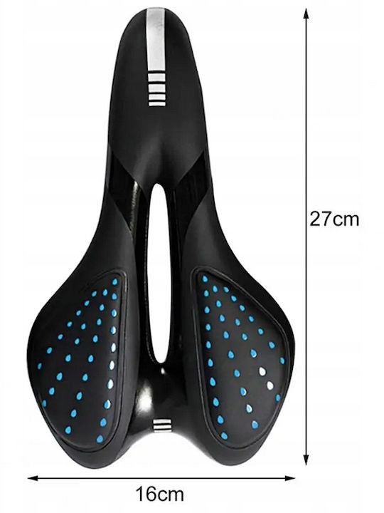 Șea De Bicicletă Neagră Cu Gel 270 X 160 Mm