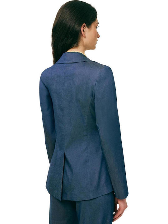 Forel Damen Tailliertes Blazer Blau