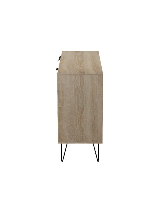 Bufet Balain din Lemn și Metal Gri 142x35.5x83cm