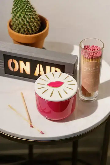 Soy Candle in Pink Jar Soy Candle in Pink Jar
