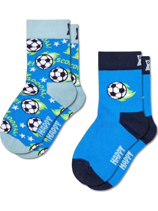 Happy Socks Kids' Sport Socks Happy Socks Blue 2 Pairs Happy Socks Kids' Sport Socks Happy Socks Blue 2 Pairs