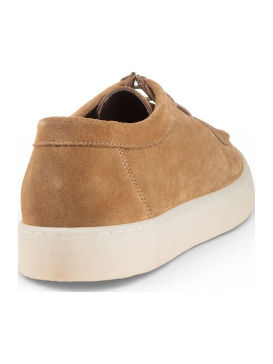 Leather Men's Casual Shoes Beige