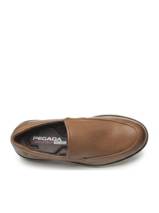 Pantofi Casual Pentru Bărbați Din Piele Tabac Maro