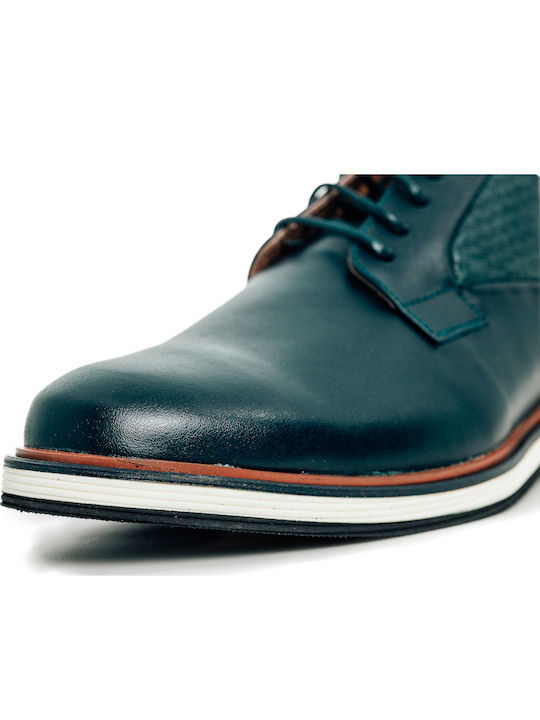 Herren Freizeitschuhe Leder Blau