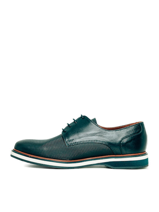 Leather Men's Casual Blue Shoes