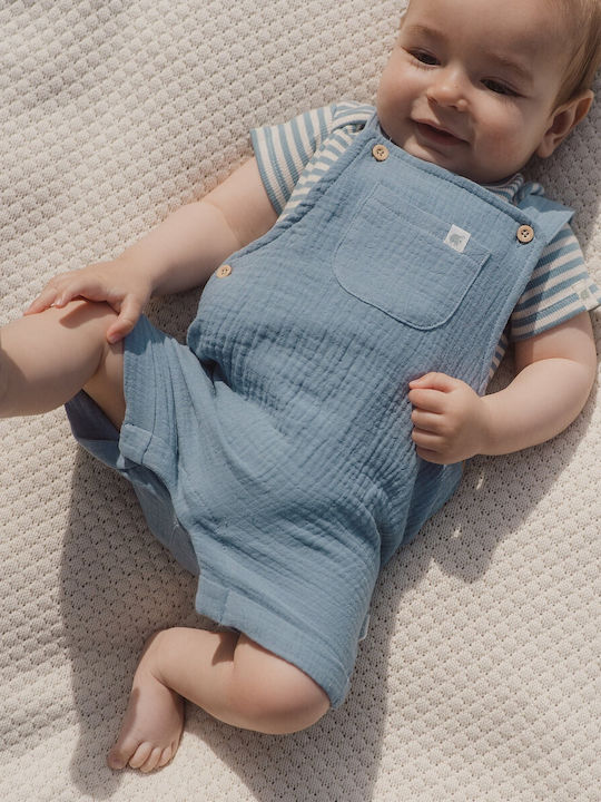 Little Dutch Stone Blue Stripe Onesie