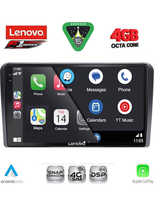 Lenovo Car Audio System for Honda Jazz 2019-2026 Bluetooth USB Wi-Fi GPS Apple CarPlay Android Auto with 10 Inch Touch Screen LENOVO SSQ 9213 CPA