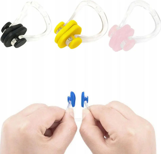 Set 14 Clipsuri Pentru Nas Înot Zola Formă Anatomică Silicon Plastic 10 Culori Diferite