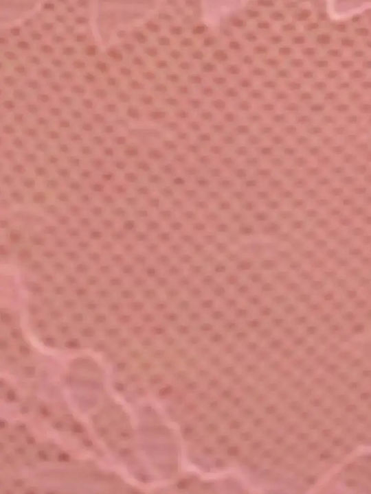 Women's String with Lace Pink
