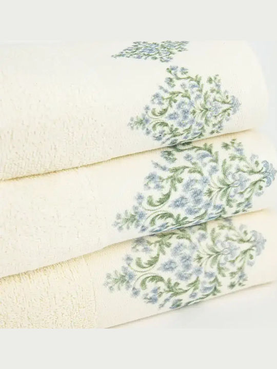 Borea Gesichtstuch Damask 50x90cm Ecru