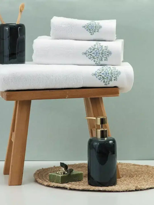 Borea Gesichtstuch Damask 50x90cm Ecru
