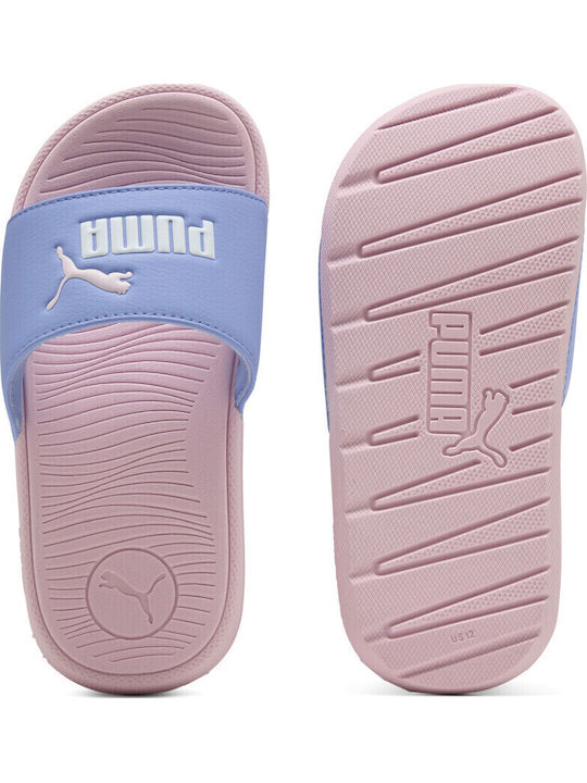 Kids' Flip Flops Slides Purple Cool Cat 2.0