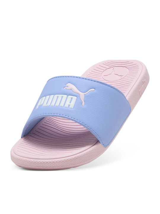 Kids' Flip Flops Slides Purple Cool Cat 2.0