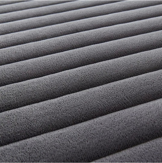 Gray Mattress Topper for Single Bed from Foam (160x200cm)