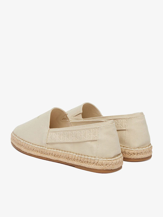 Stoff Herren Espadrilles in Beige Farbe