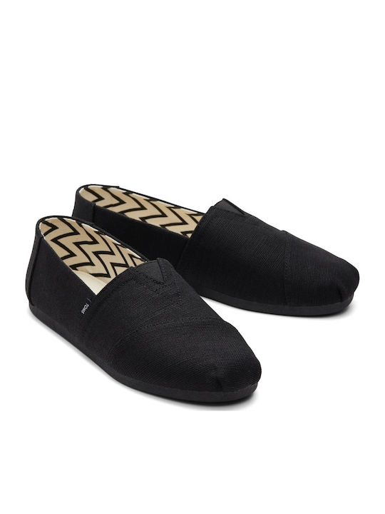 Alpargata Fabric Men's Espadrilles in Black Colour