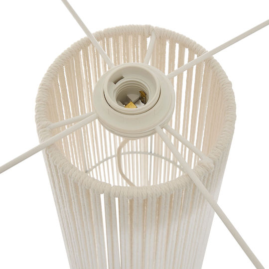 Adria Stehlampe Höhe 180cm mit Lampenbirnensockel für E27 Lampe Weiß