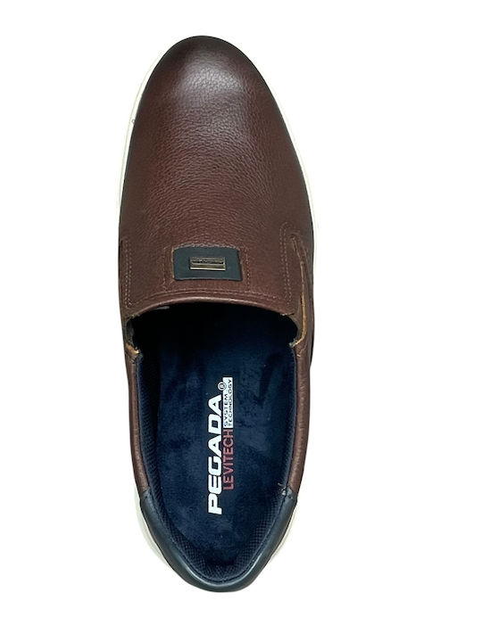 Анатомични Кожени Мъжки Slip-On Кафяви АН-03261-2-6