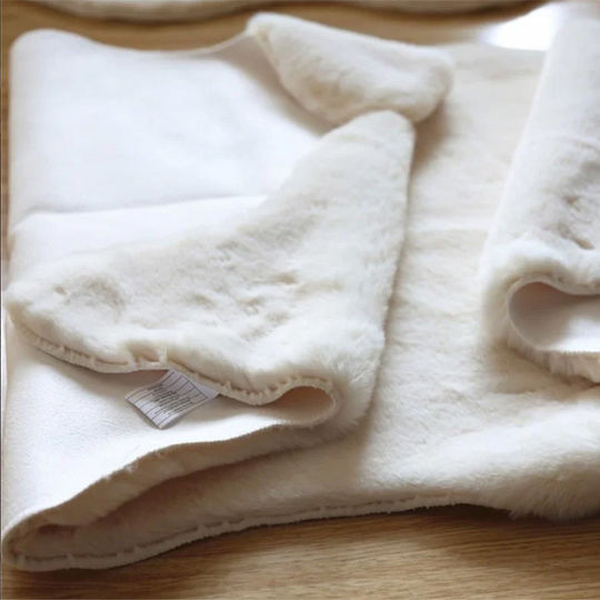 SpitiBazaar Furry Rug 60x180cm White SpitiBazaar Furry Rug 60x180cm White