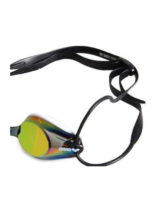 Arena Tracks Mirror Swimming Goggles Adults with Anti-fog Lenses Gray