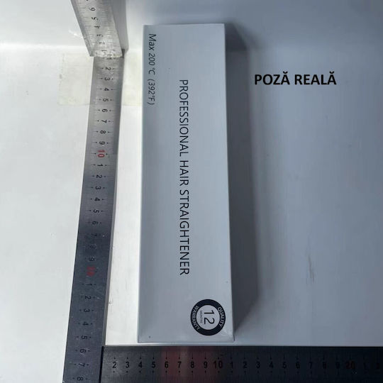 Placă de Îndreptat Părul Wireless Alista Home Adaptor Tip C 4 Niveluri de Temperatură Tensiune 5v Capacitate Baterie 5000 Mah Îndreptare Ondulare 23.5x3.3x4.5 Cm Negru