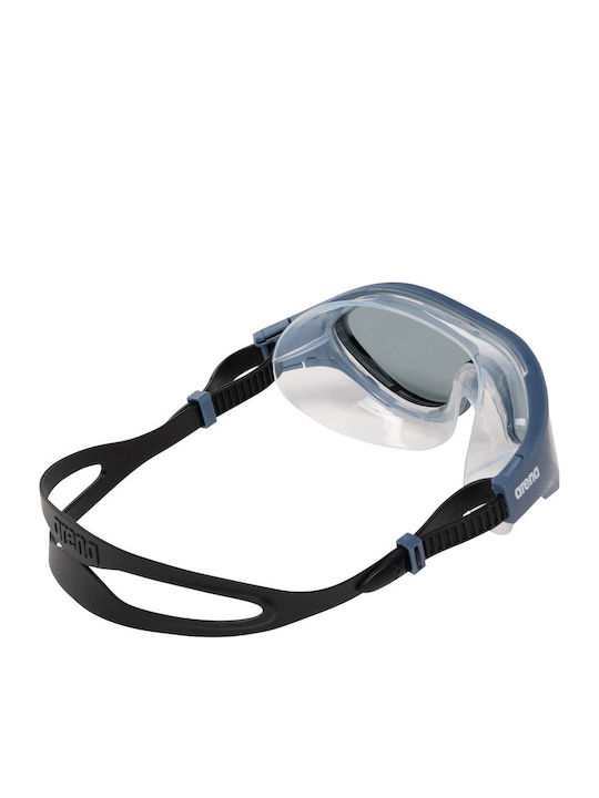 Arena One Mask Swimming Goggles Adults with Anti-fog Lenses Blue