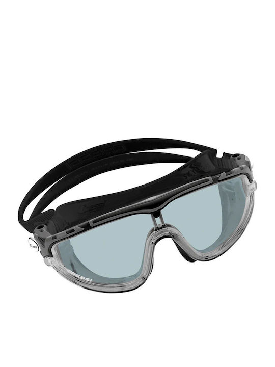 CressiSub Skylight Black Grey Tinded Swimming Goggles Adults with Anti-fog Lenses Black Grey Tinded