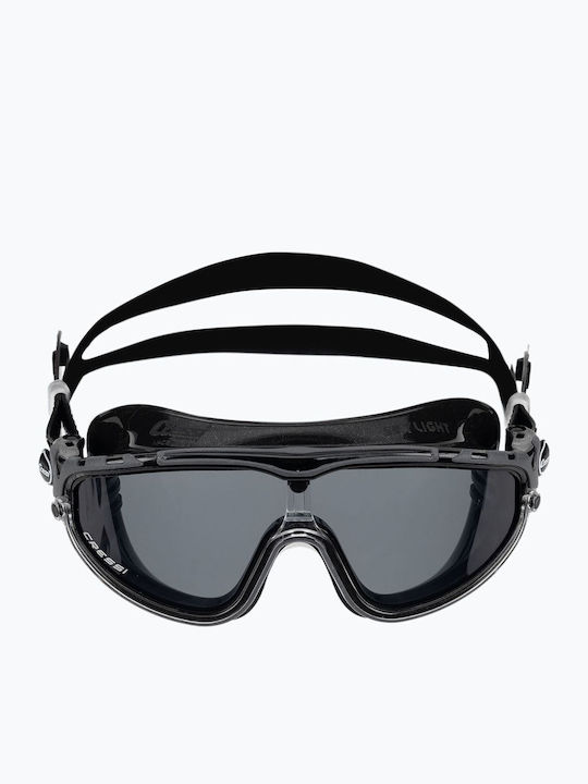 CressiSub Skylight Black Grey Tinded Swimming Goggles Adults with Anti-fog Lenses Black Grey Tinded